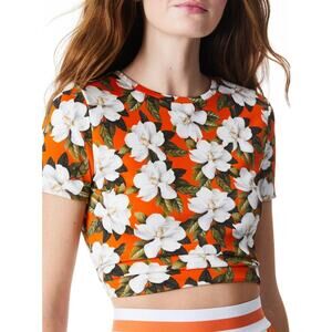 Alice + Olivia Cindy Blossom Cropped Tee NWT